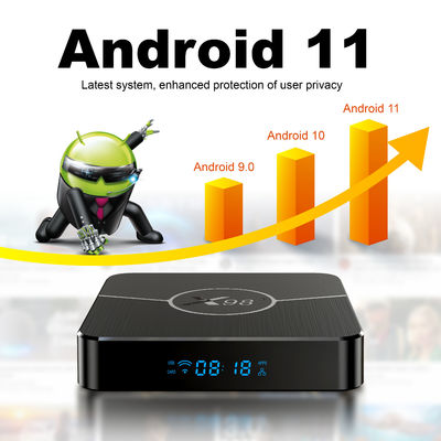 X98プラス IPTVセットトップボックス 4K Android 11 WiFi 2GB 16GB S905w2